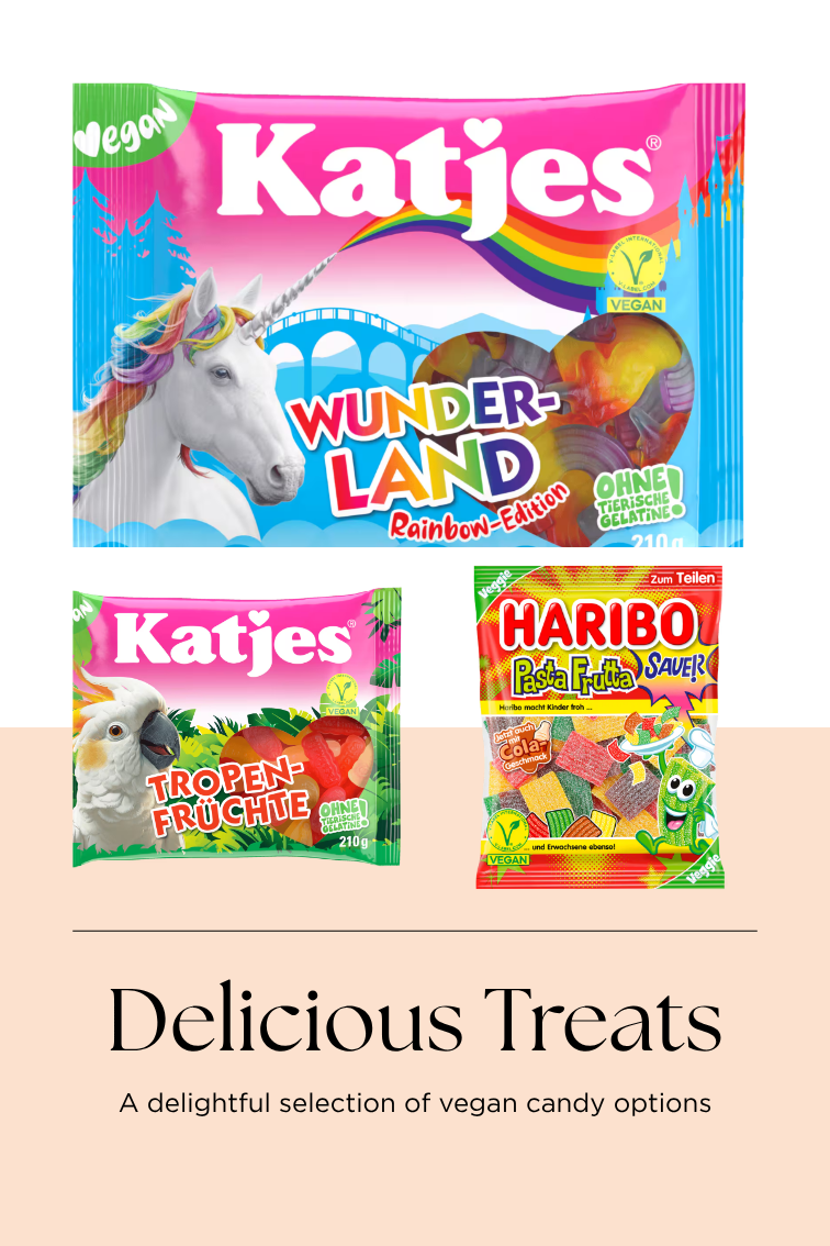 Vegan and Halal Treats Box - Gelatin-Free German Candy Bundle
