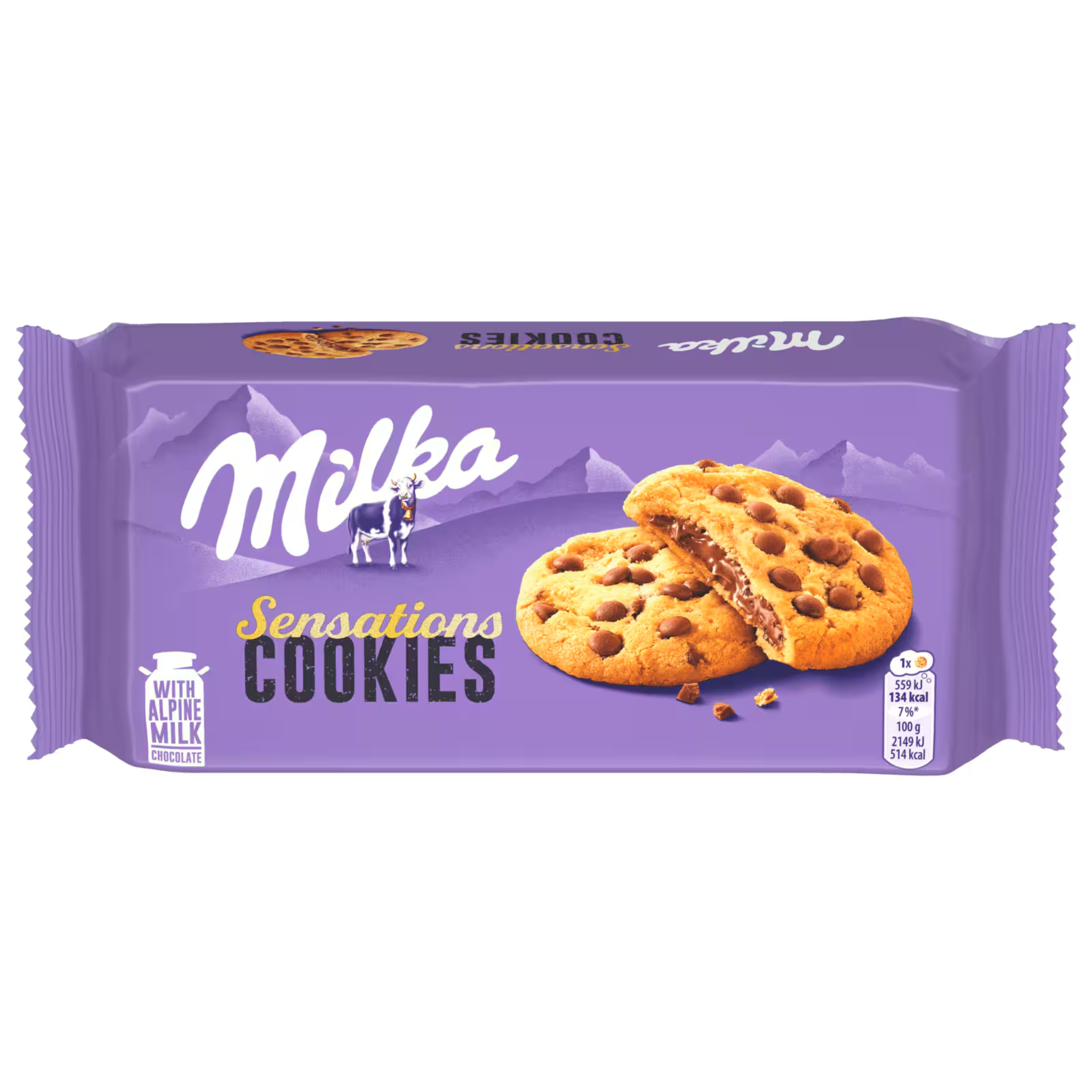 Milka Sensations 156g – soft cookies with chocolate core