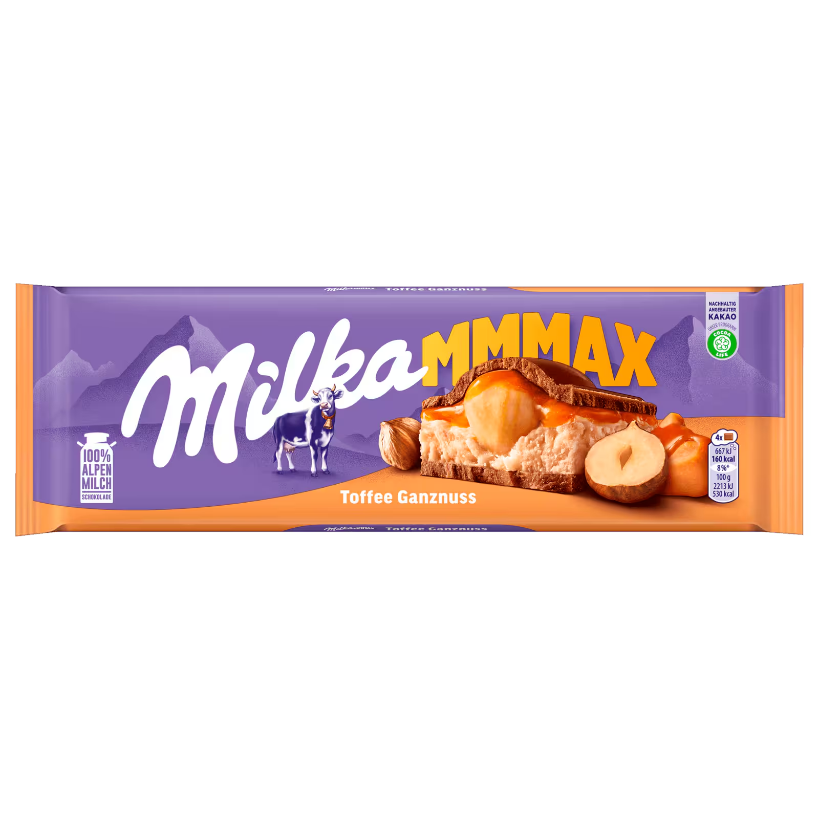 Milka MMMAX Toffee Ganznuss 300g large chocolate bar