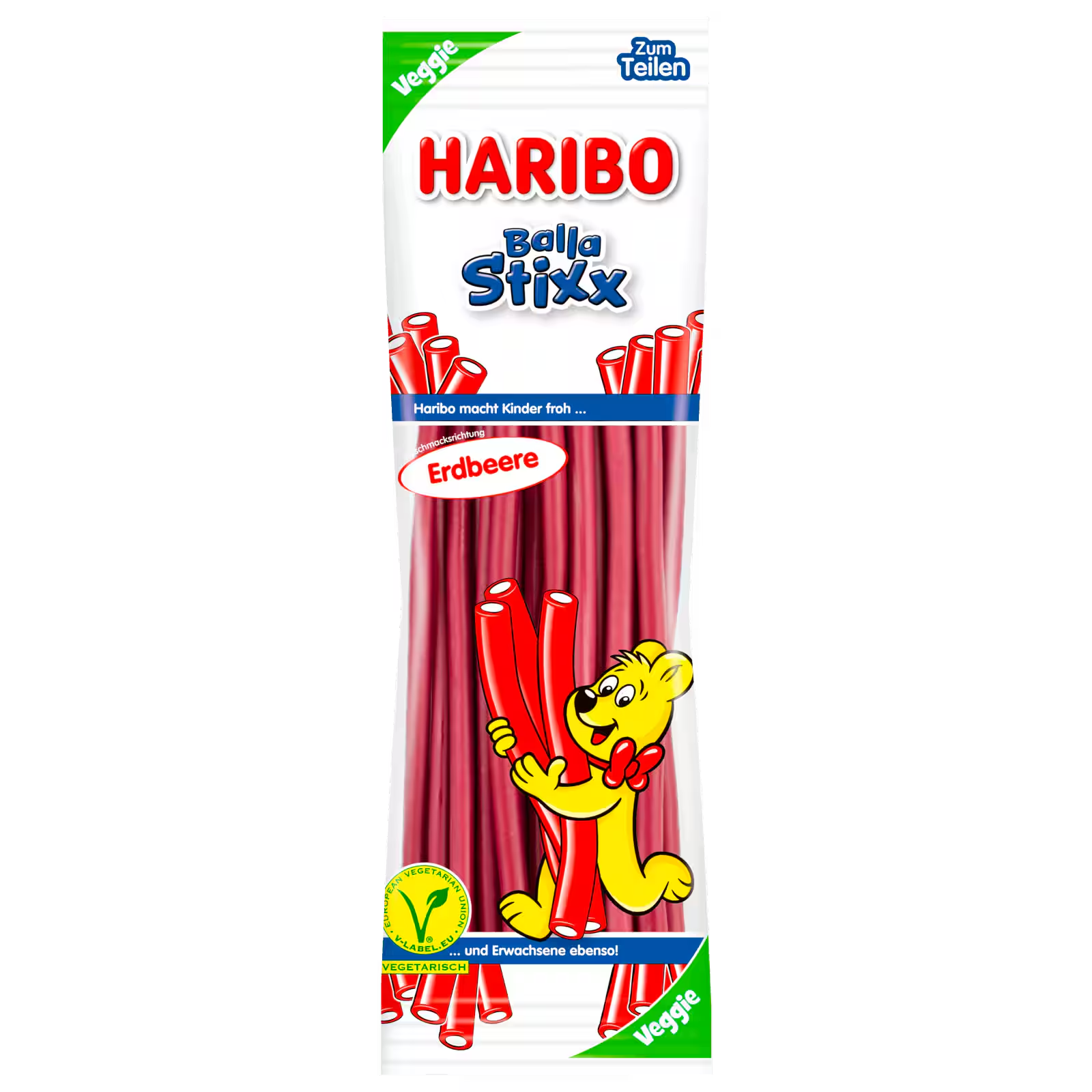 Haribo Balla Stixx Strawberry bag – vegan gummy sticks