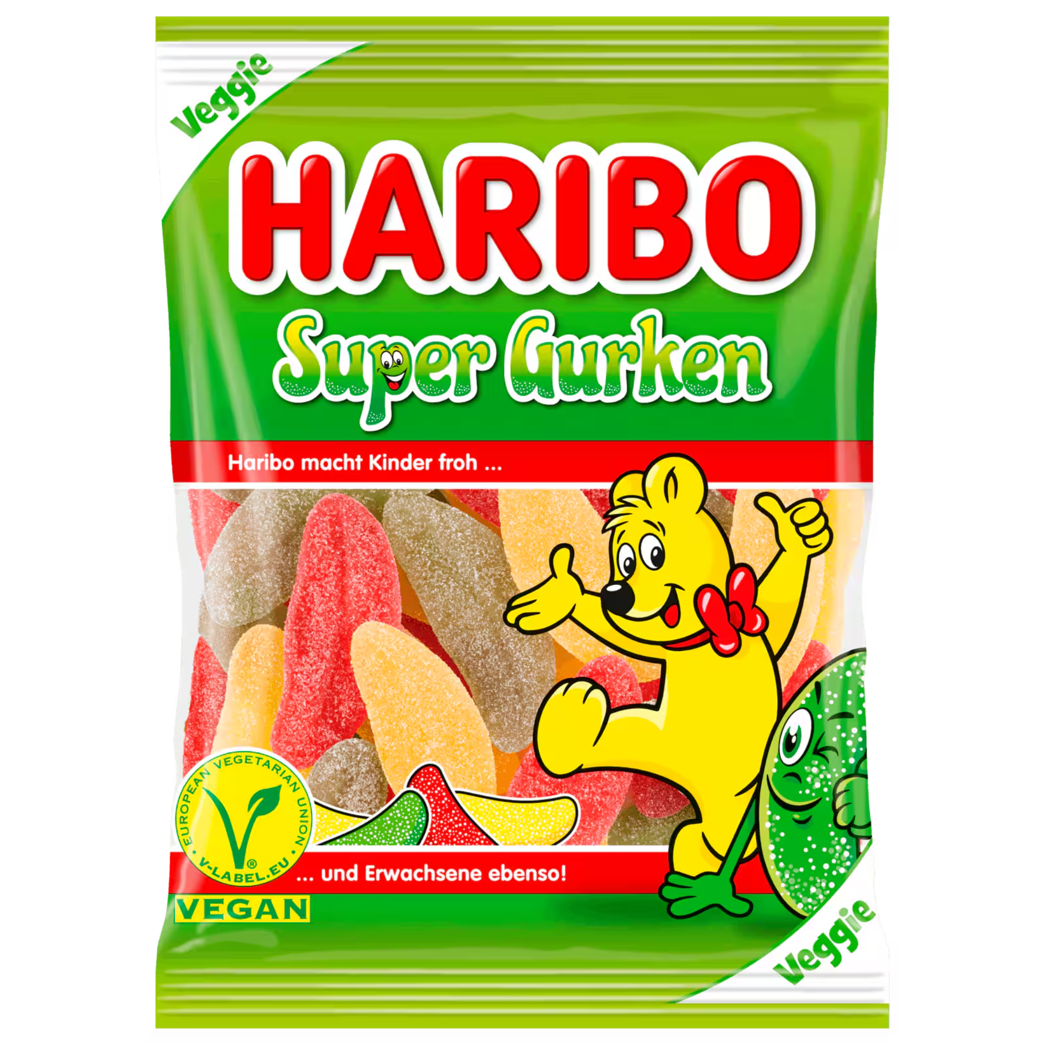 Haribo Super Gurken bag – sour pickle shaped gummies