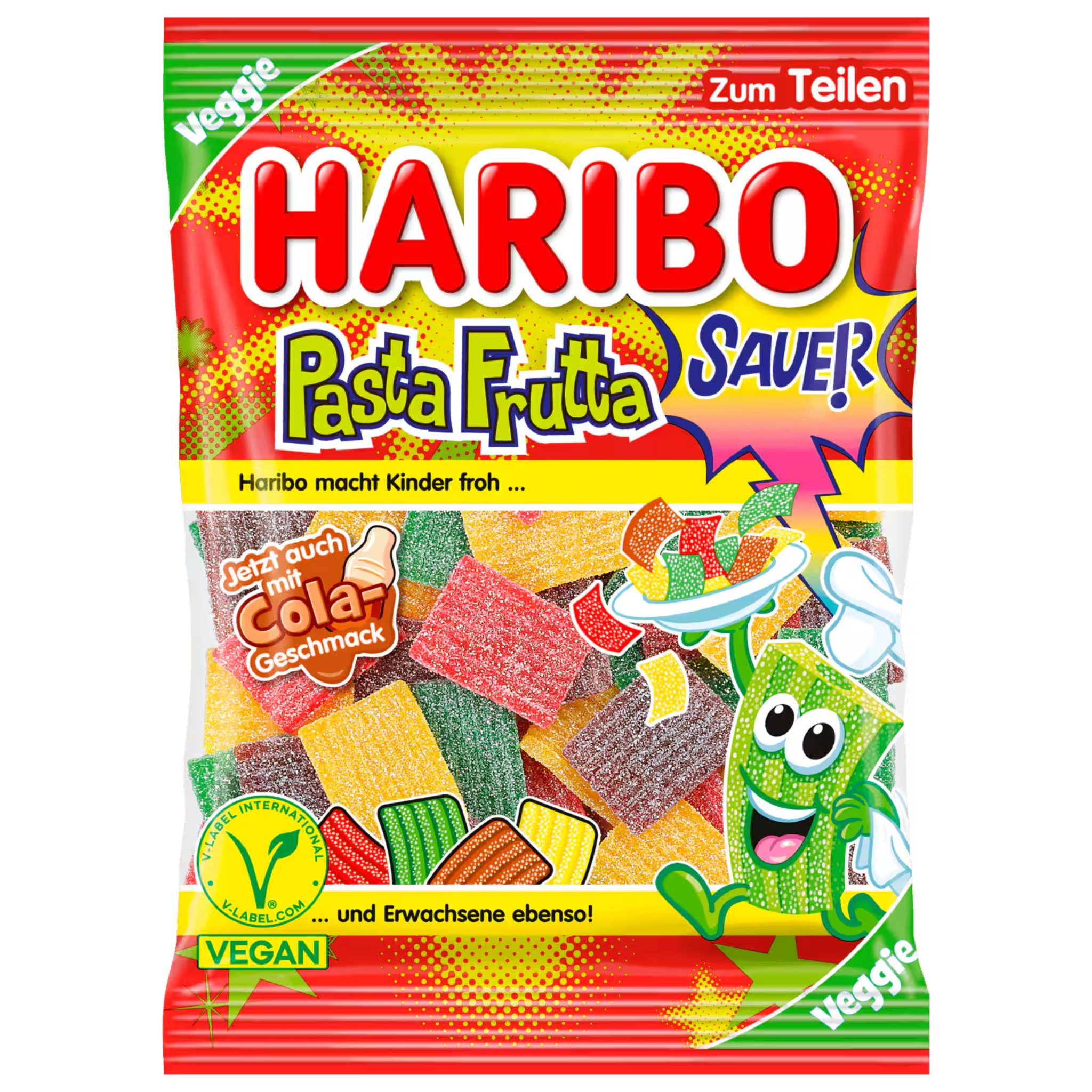 Haribo Pasta Frutta Sour bag – vegan German sour fruit gummies