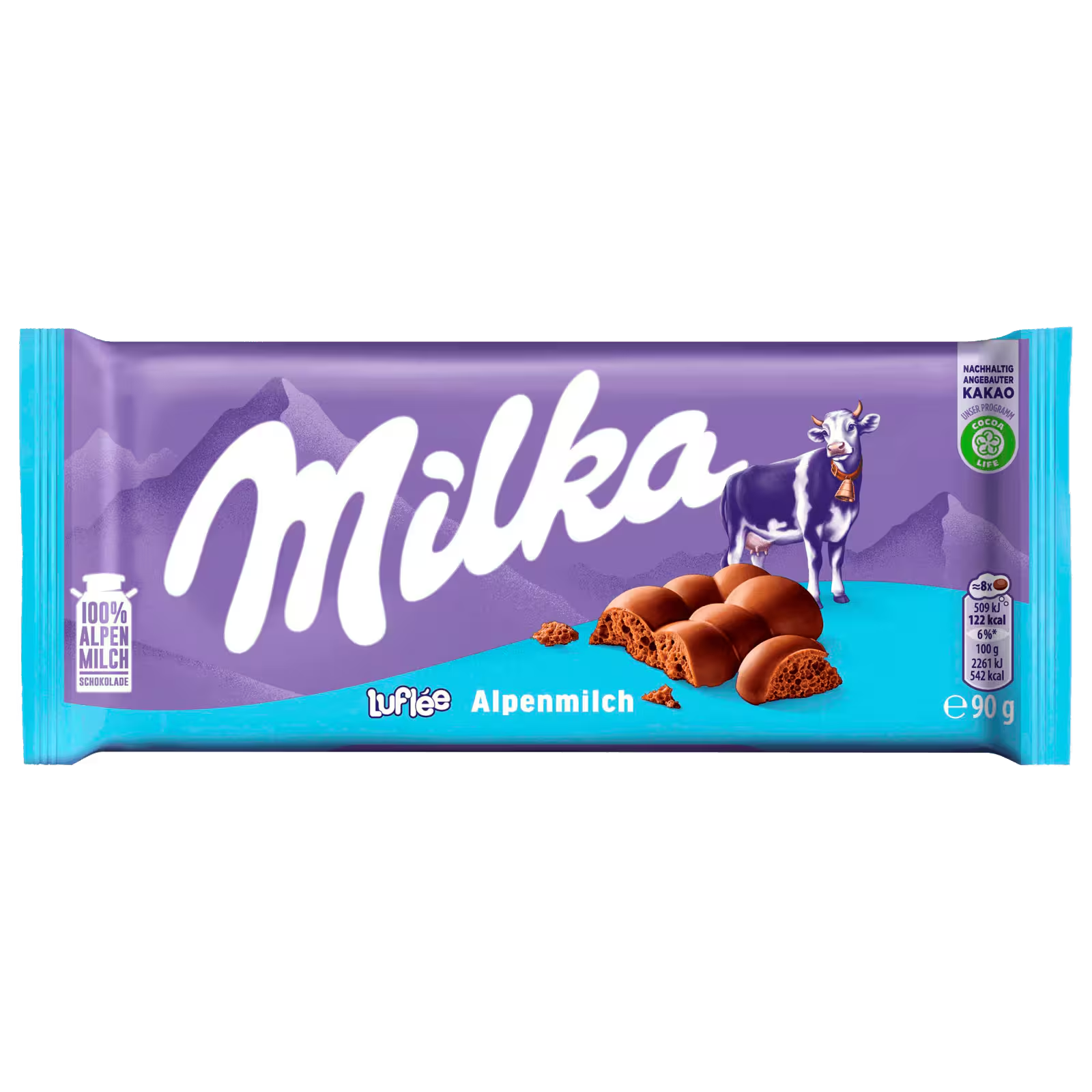 Milka Luflee 90g – airy bubbled milk chocolate