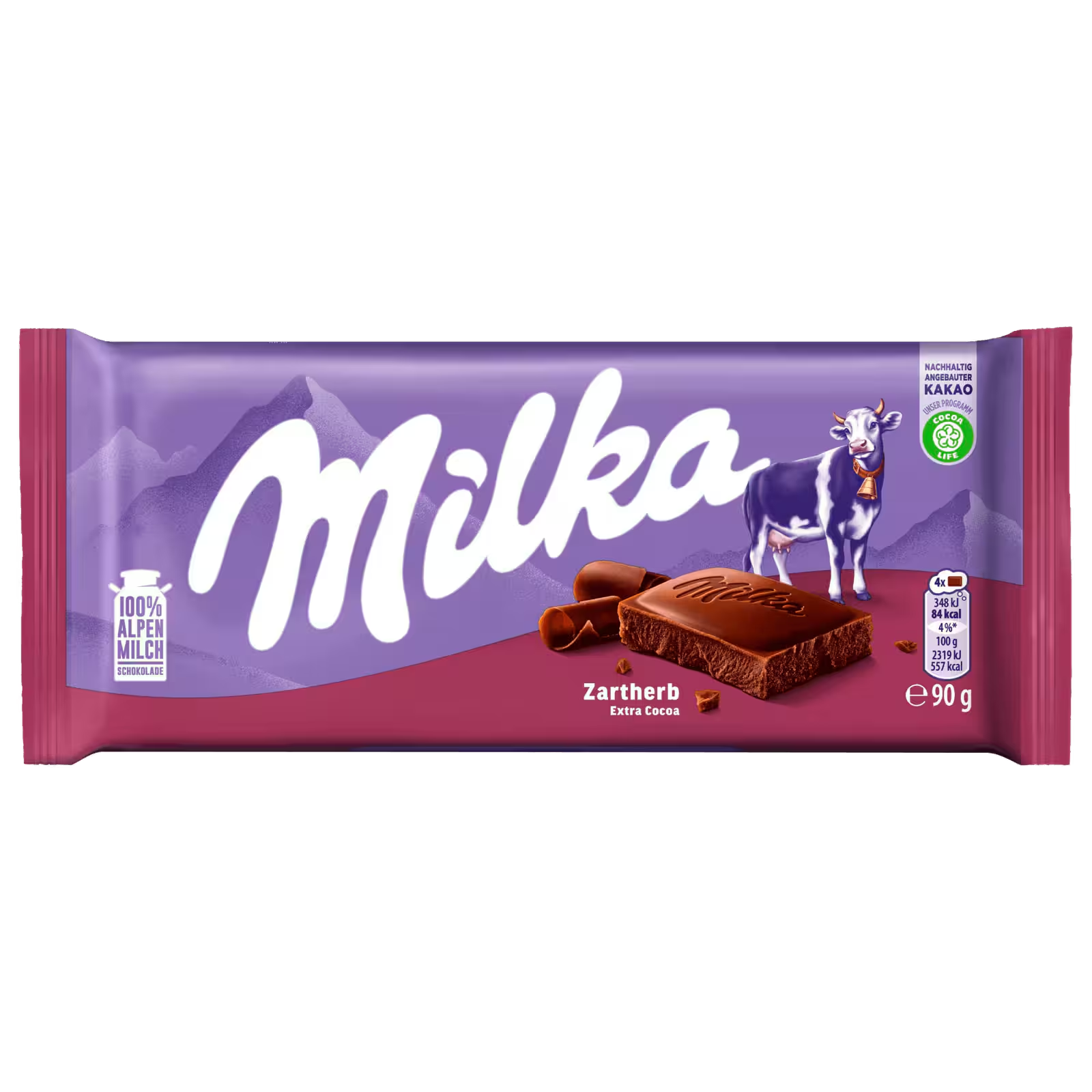 Milka Dark Zartbitter chocolate 90g bar