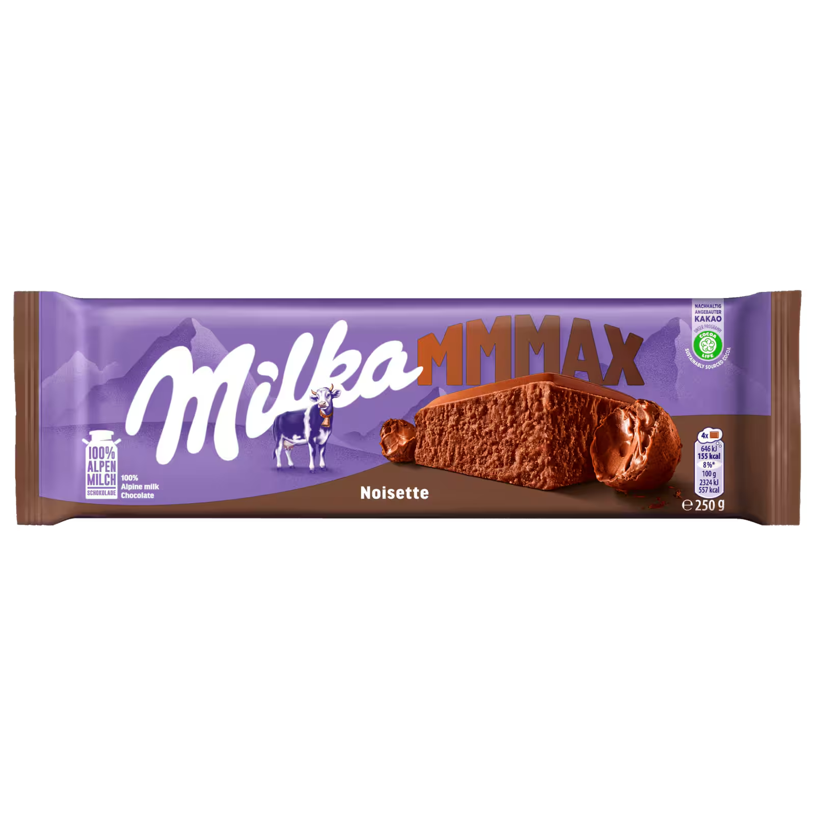 Milka MMMAX Noisette 250g large chocolate bar