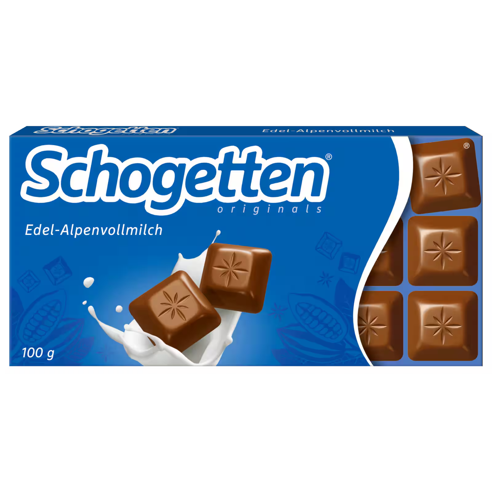 Schogetten milk chocolate 100g squares