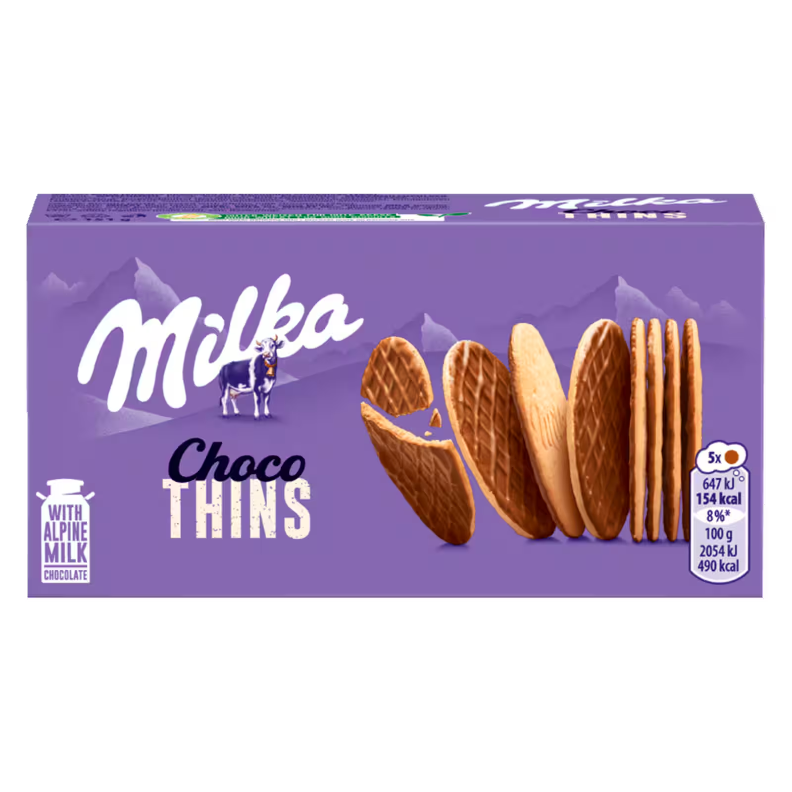 Milka Choco Thins 150g – chocolate covered thin cookies