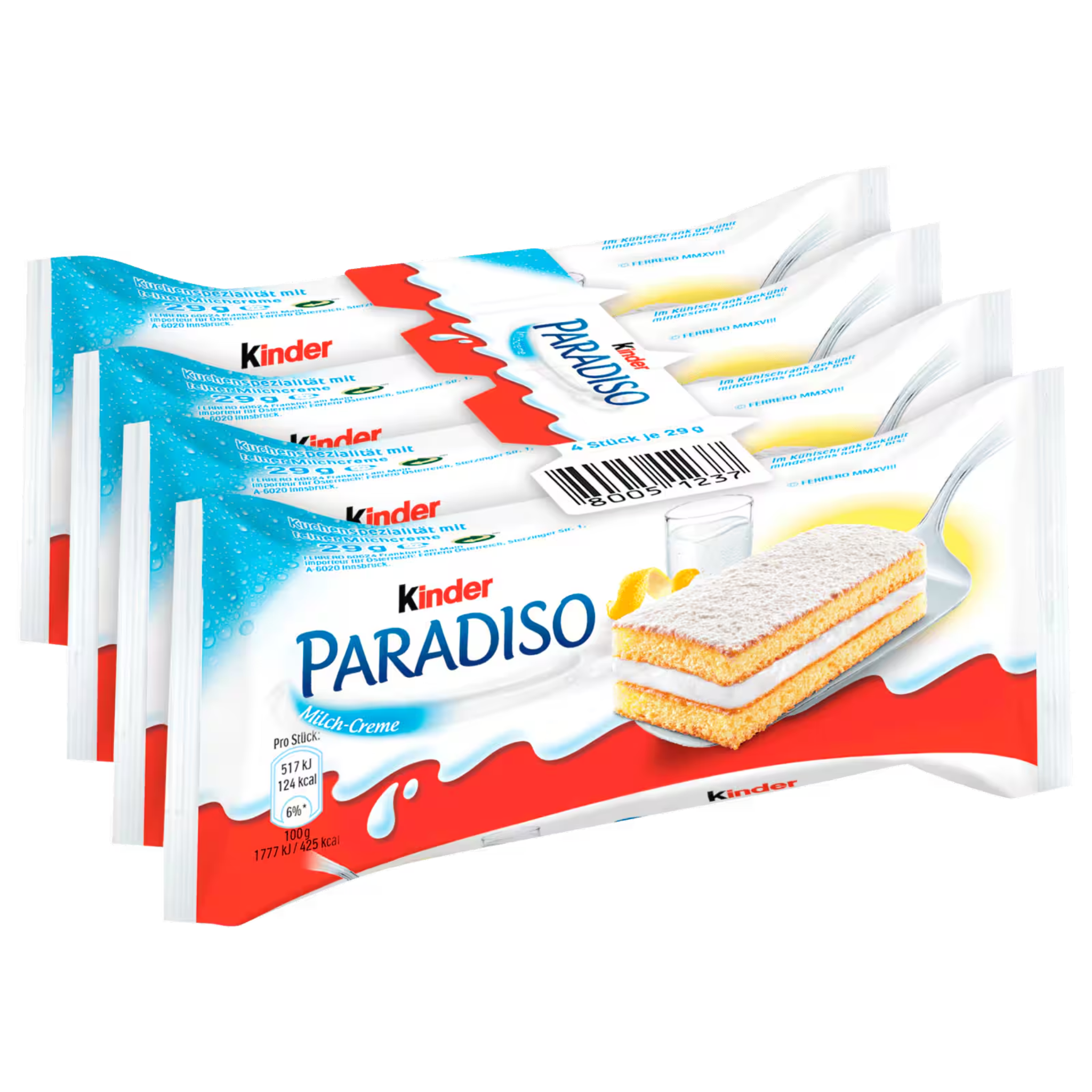 Kinder Paradiso 5-pack – German soft cake with milk cream