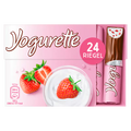 Yogurette strawberry yogurt chocolate bars 24-pack
