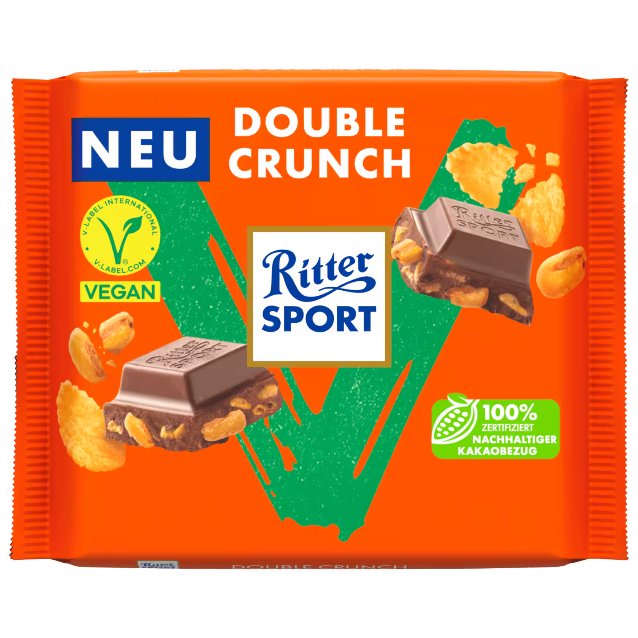 Ritter Sport Vegan Double Crunch chocolate 100g