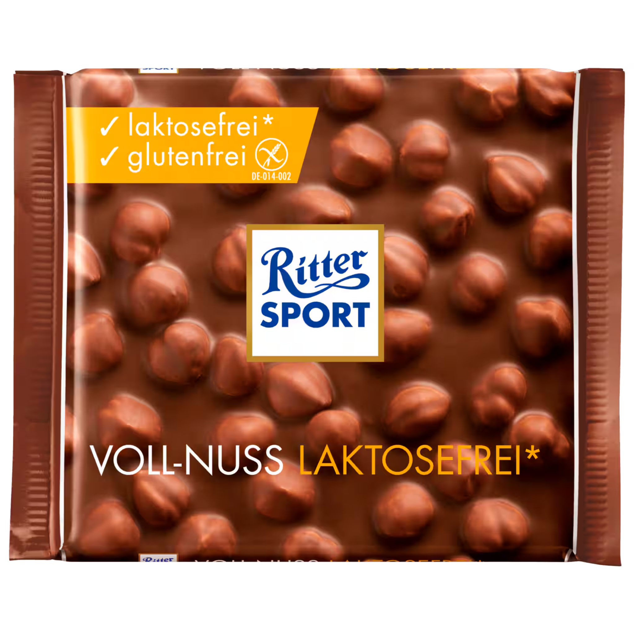 Ritter Sport lactose free whole hazelnut chocolate 100g