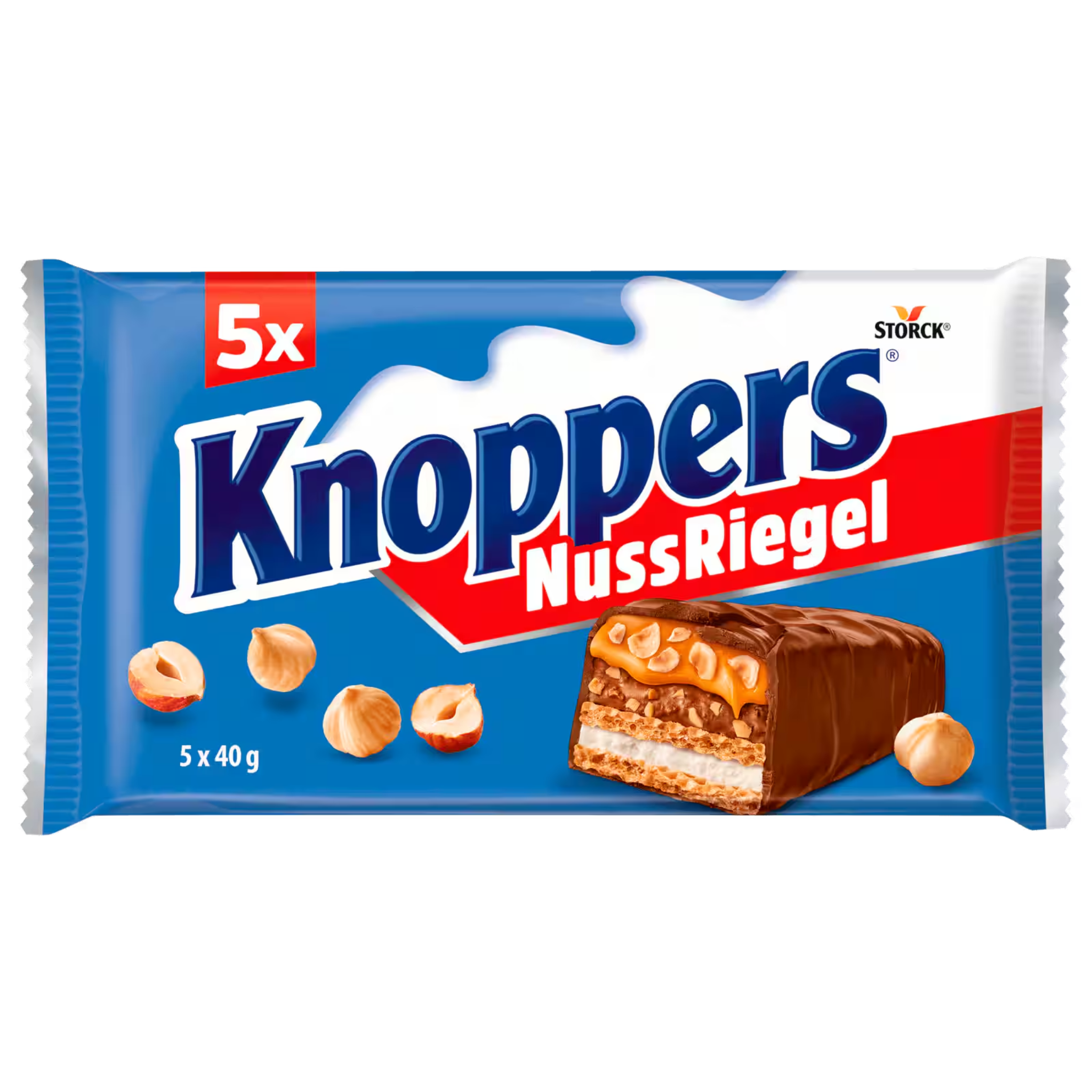 Knoppers Nut Bar 5-pack – German milk and hazelnut chocolate bars