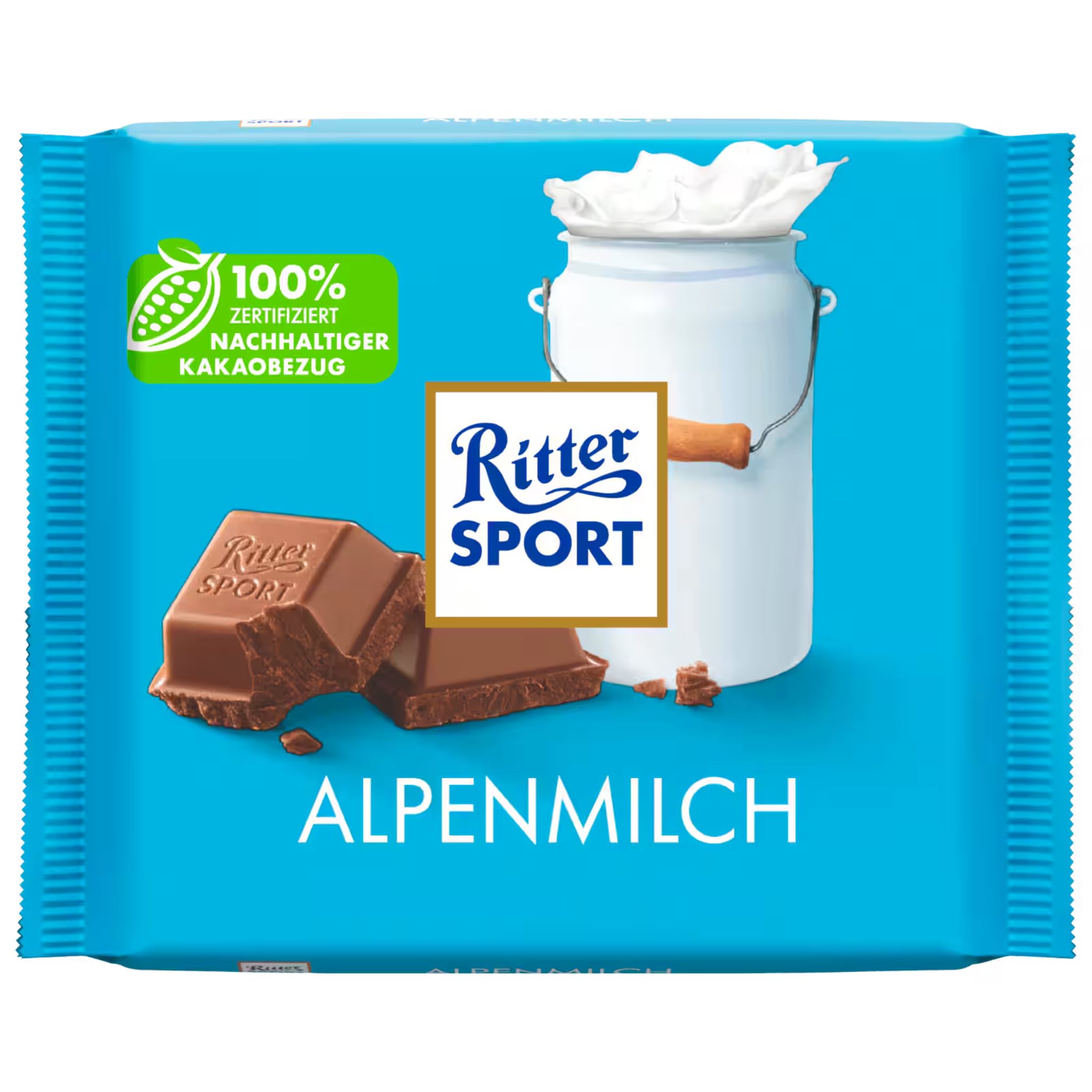 Ritter Sport Alpine Milk chocolate 100g square bar