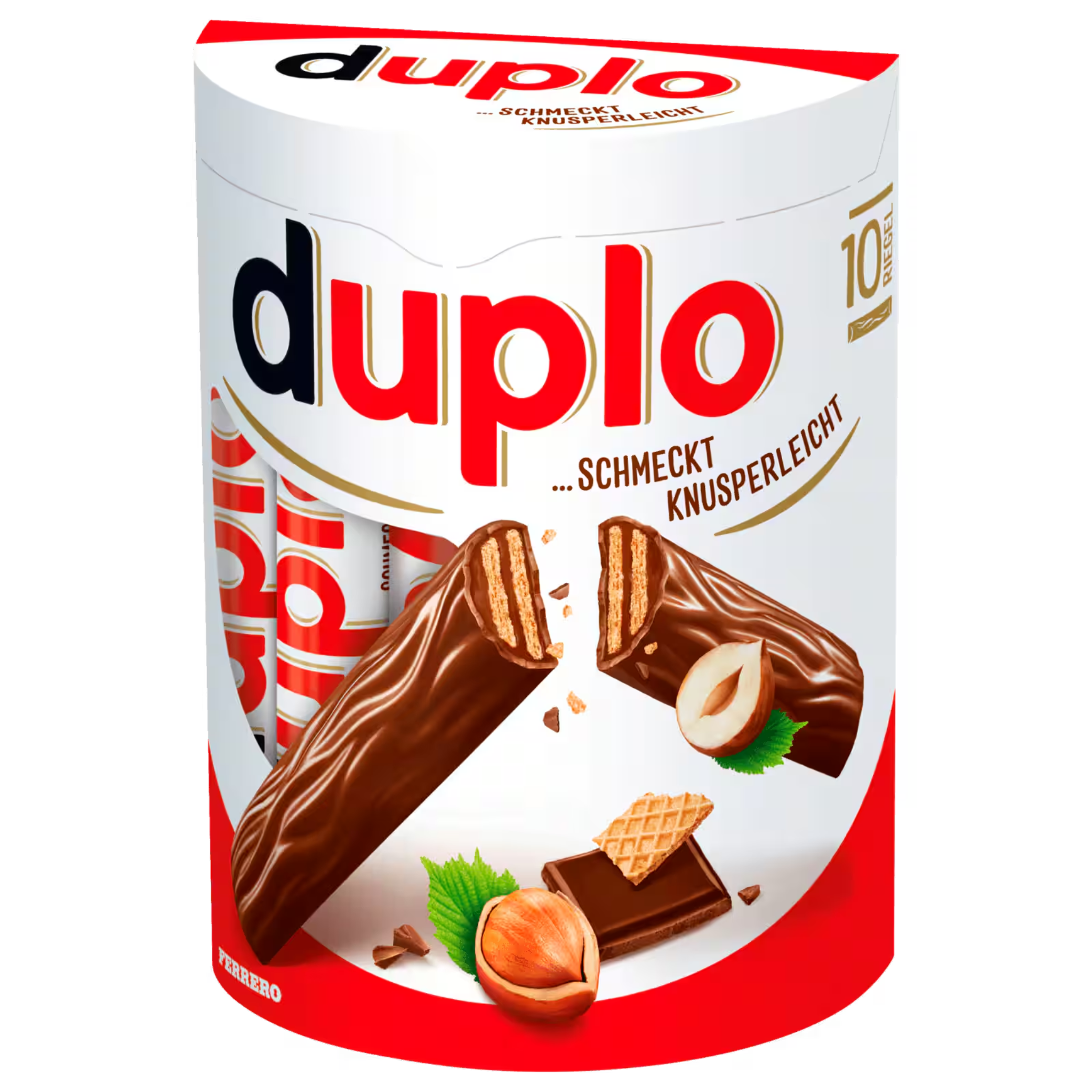 Duplo 10-pack – German chocolate hazelnut wafer bars