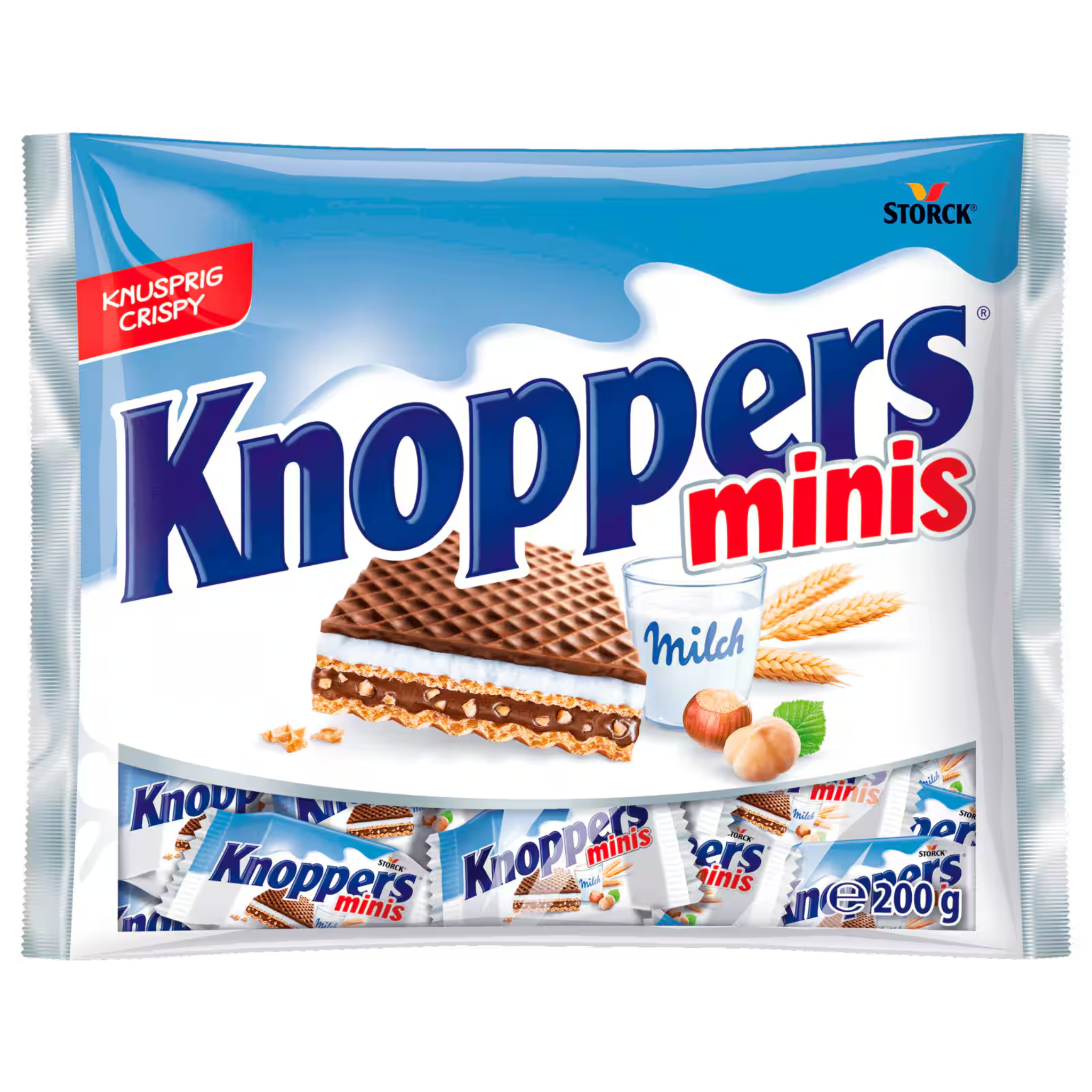 Knoppers Minis bag – milk and hazelnut wafer bites