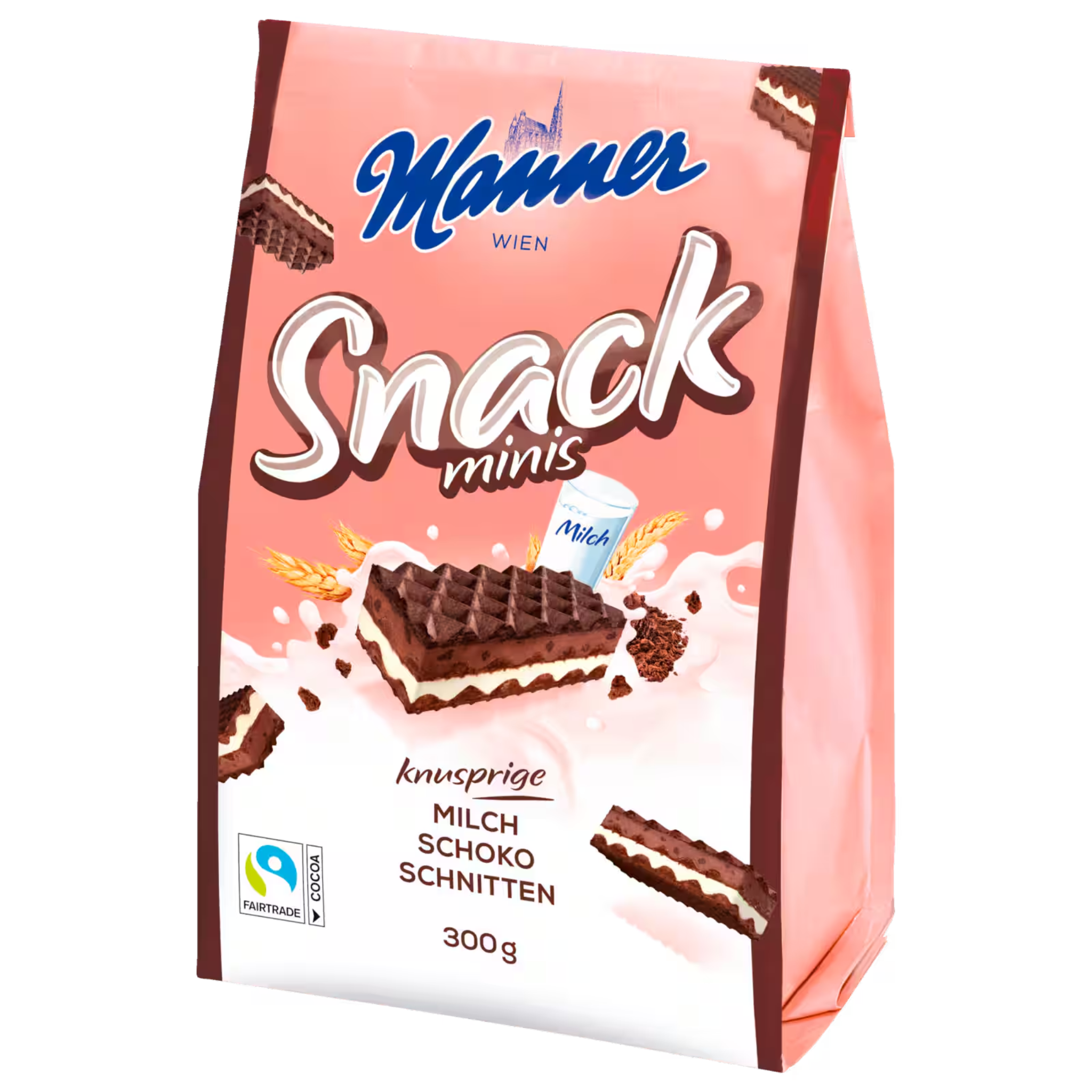 Manner Snack Minis – chocolate covered wafer bites 300g