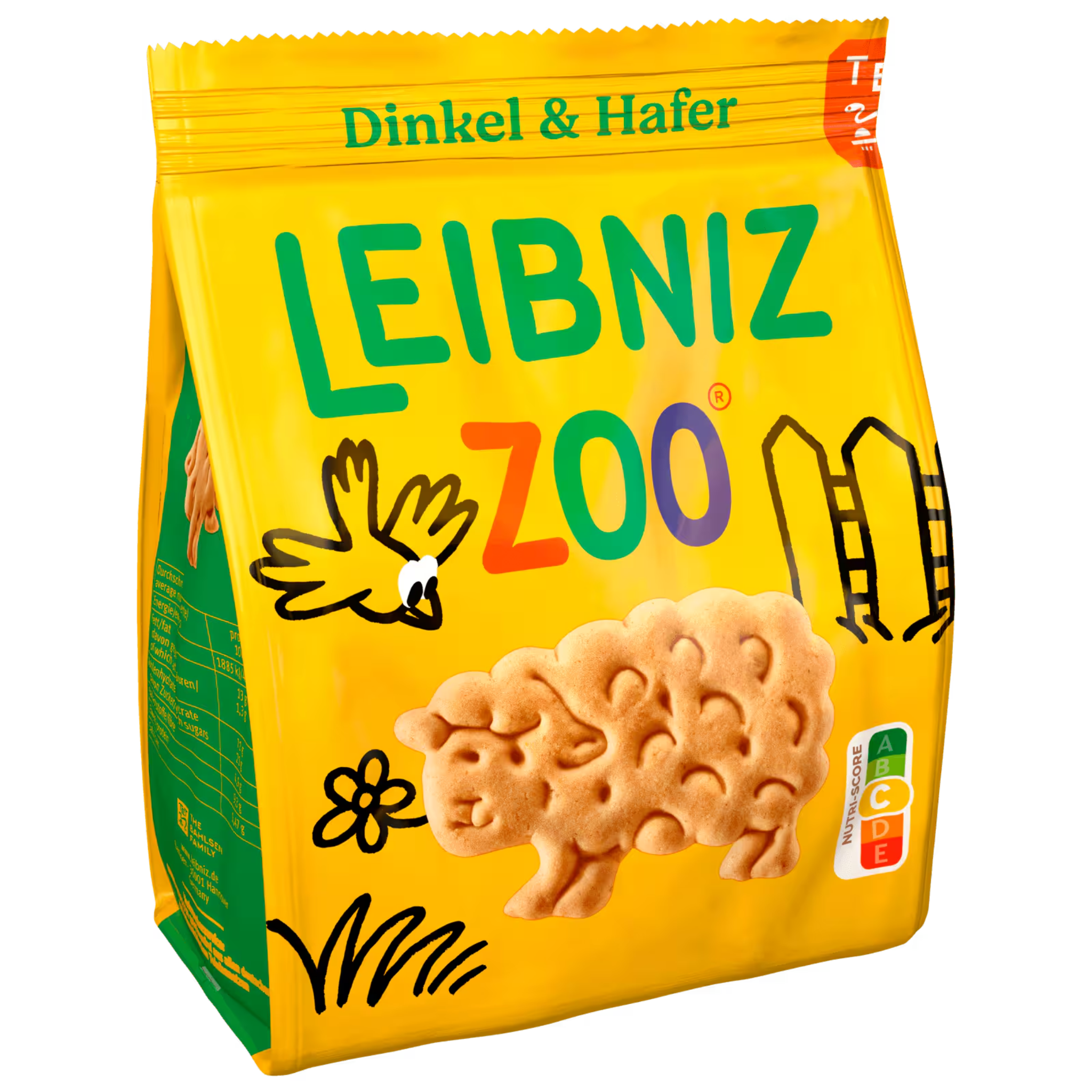 Leibniz Zoo spelt and oat animal cookies 125g