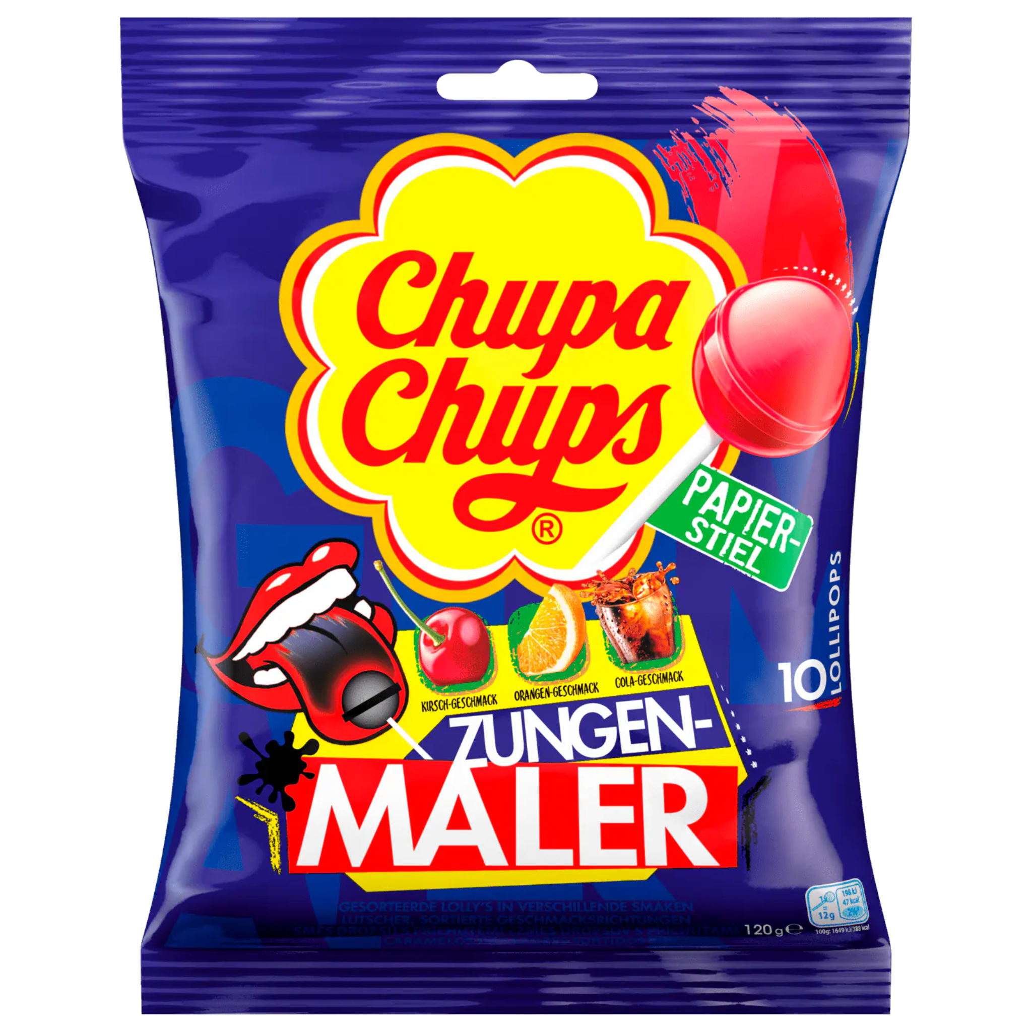 Chupa Chups Tongue Painter lollipops 10-pack